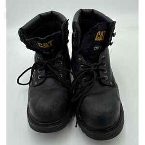 UsedVeryGood_Caterpillar Mens Second Shift, Steel Toe, Black, 12